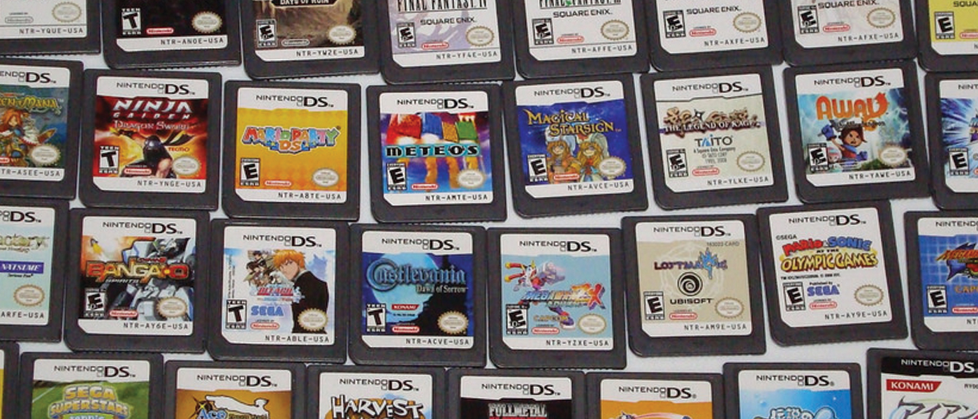 ds game card with lots of games on it